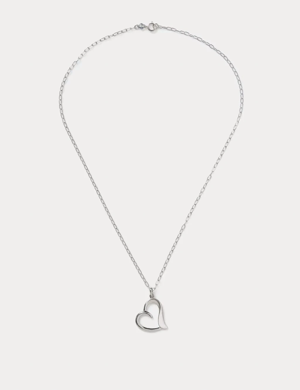 Autograph sterling silver heart pendant