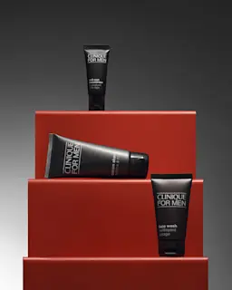 Group of men's Clinique grooming products at M&S