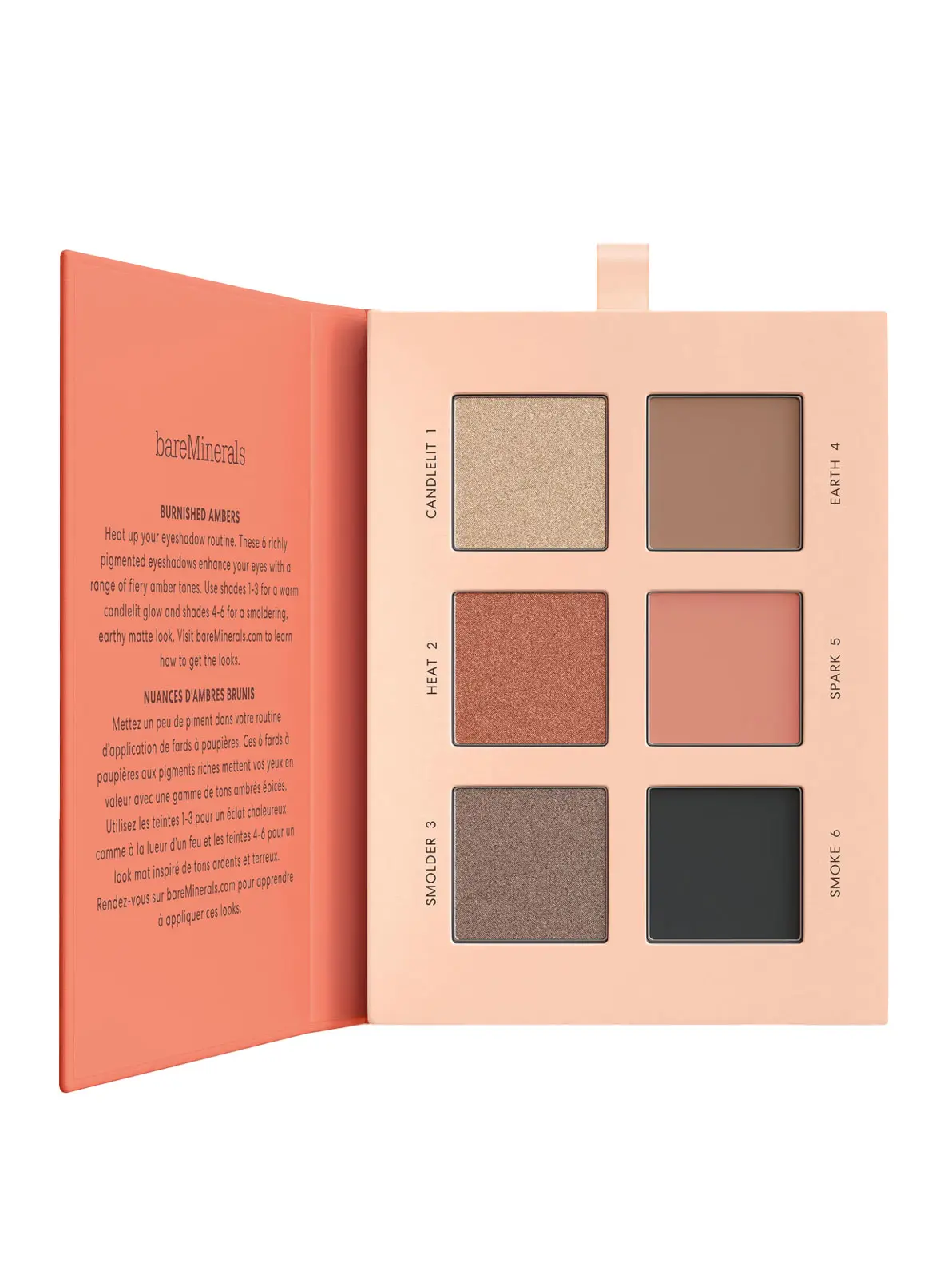Eyeshadow palette of pink and brown tones