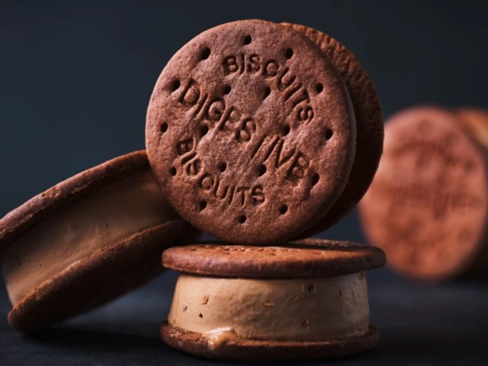 Chocolate Digestive Ice Cream Sandwich