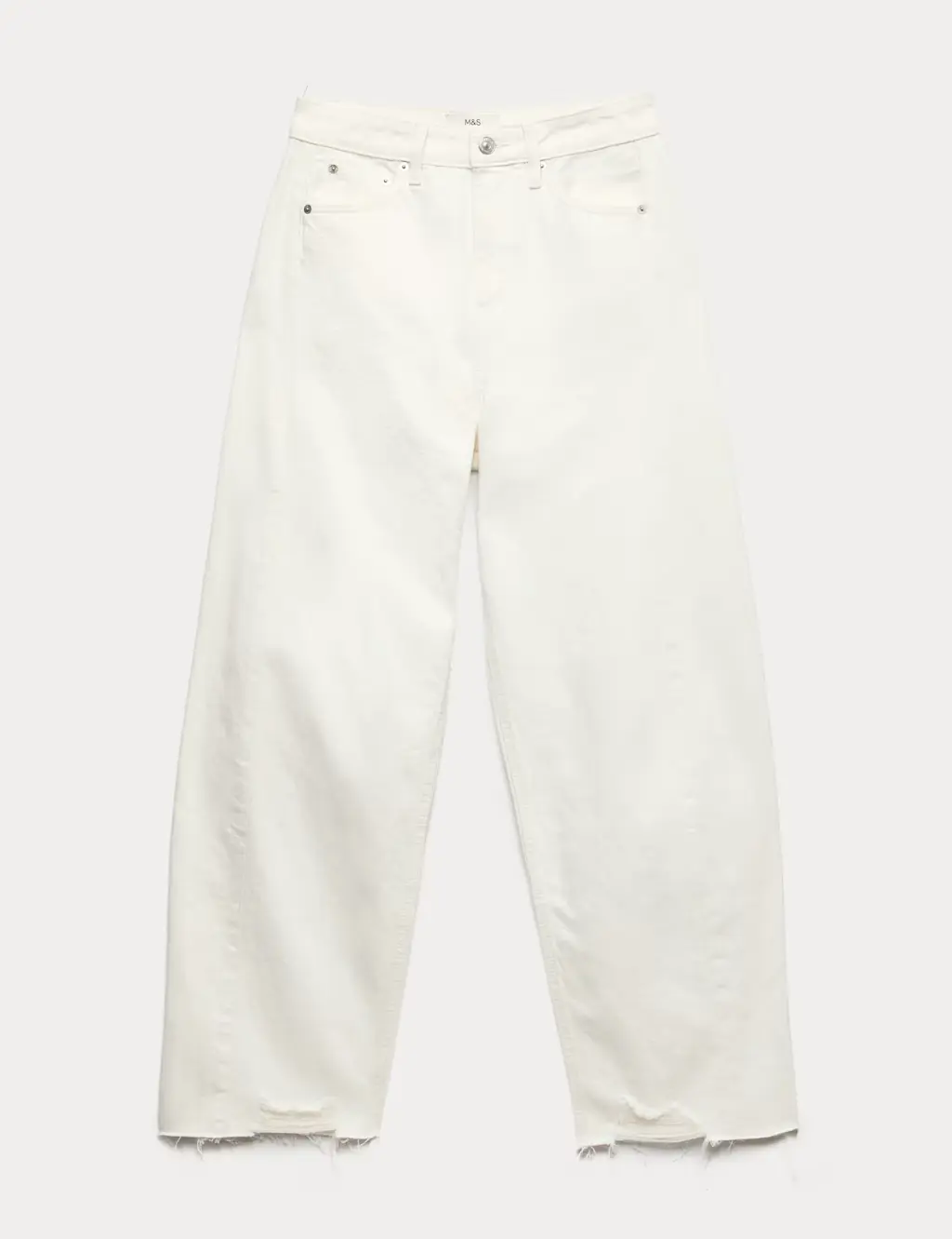 Mid Rise Barrel Jeans