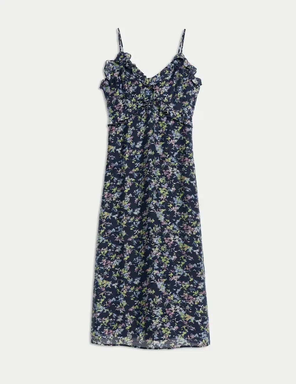 A floral print cami dress