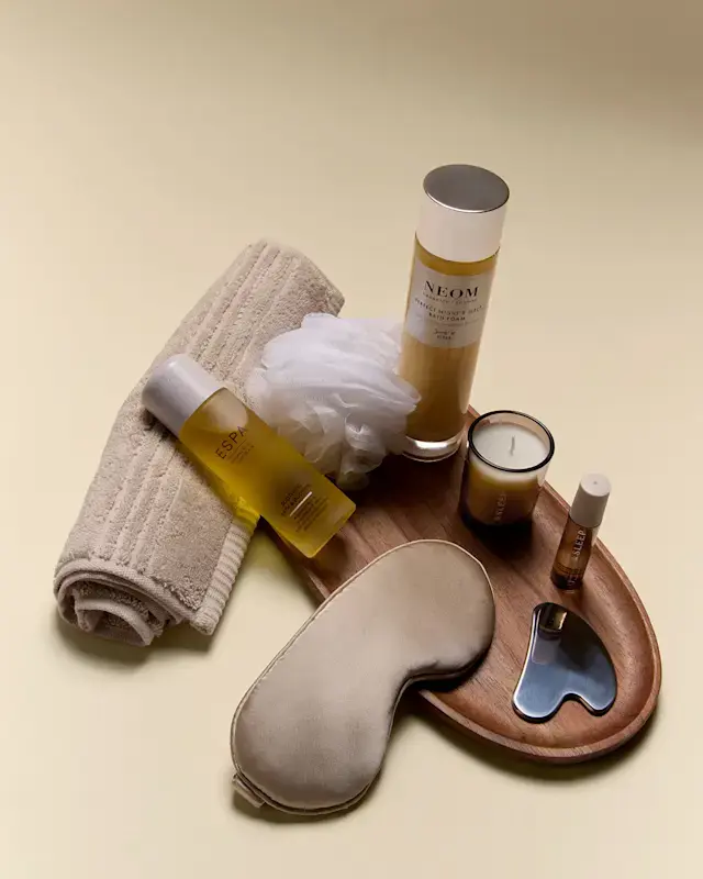 Selection of spa at home products