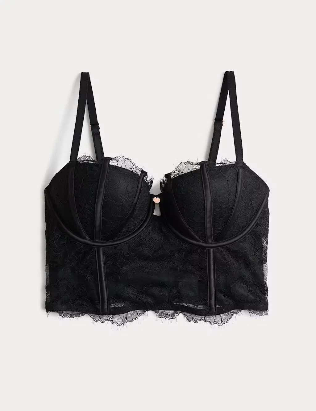 Black lace corset