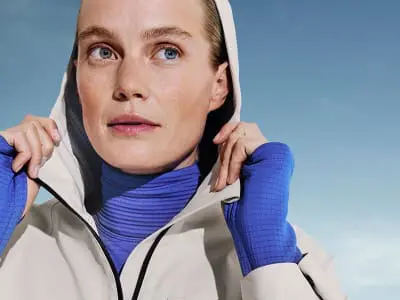 Woman wearing winter sportswear