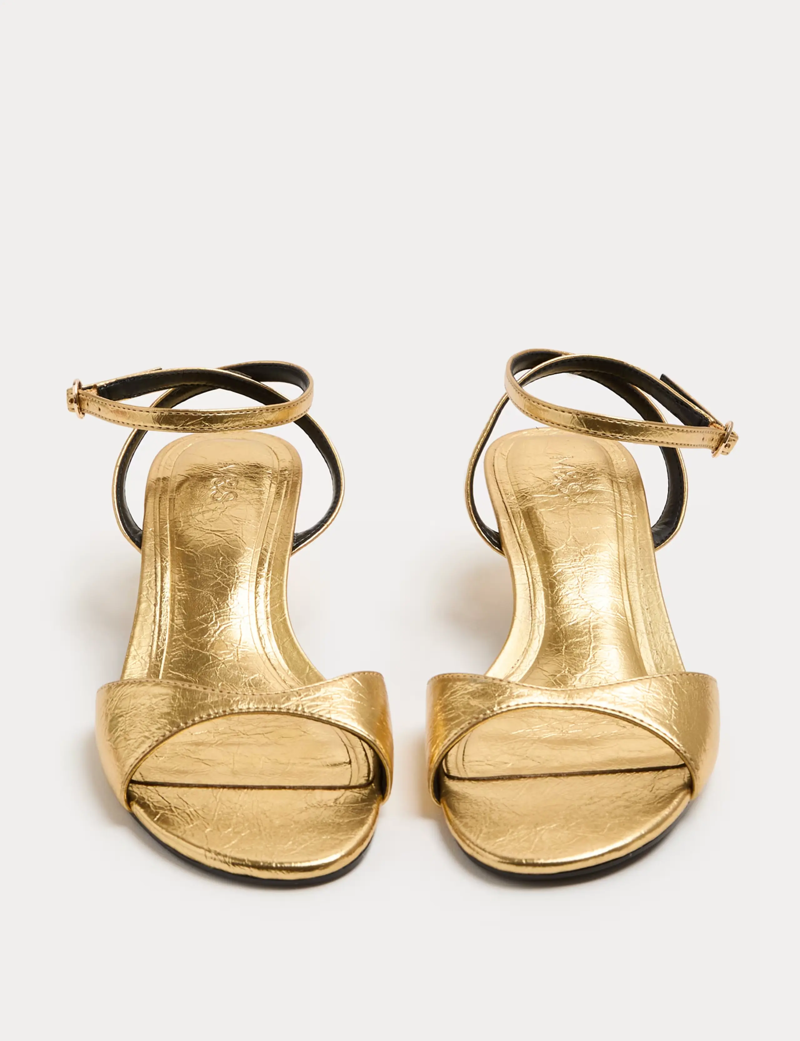 Gold kitten heels
