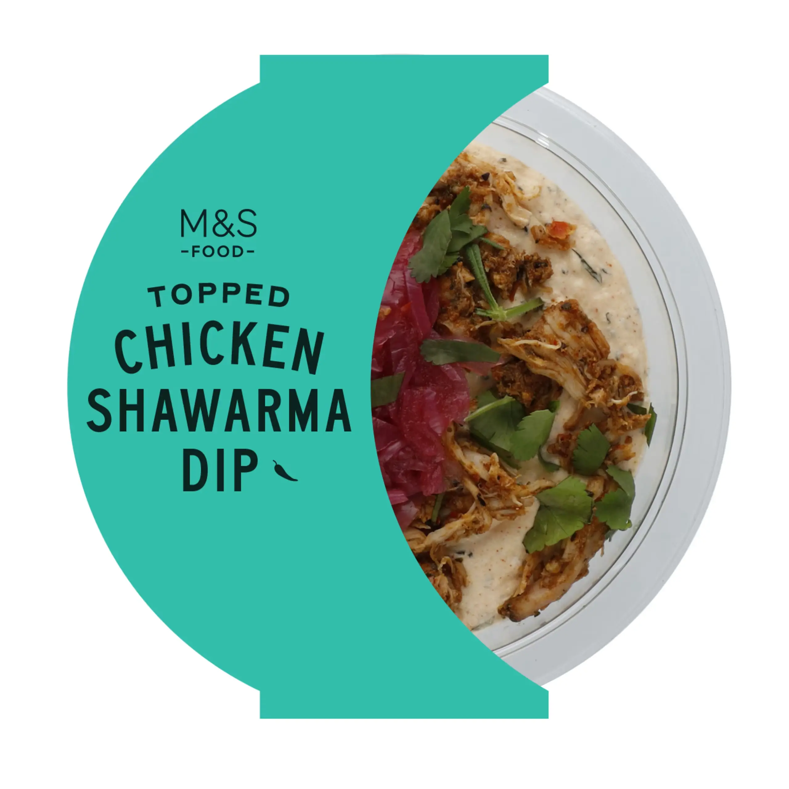 Topped Chicken Shawarma Dip