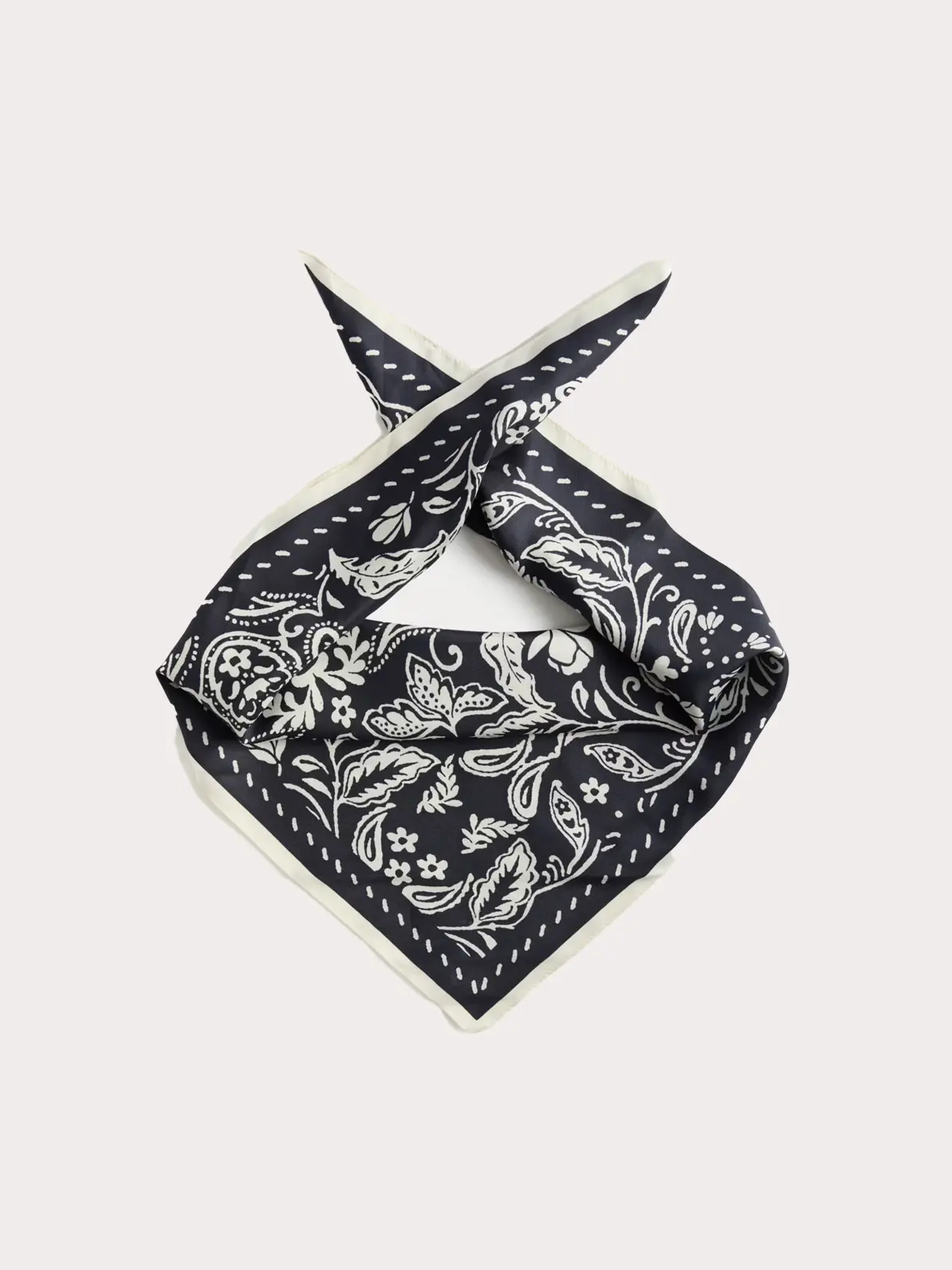 Satin printed neckerchief

