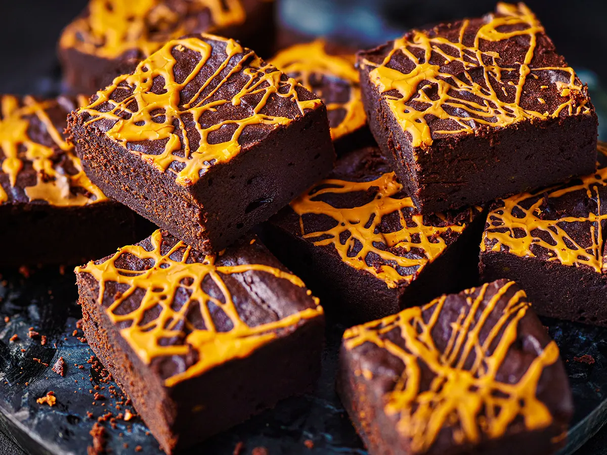 Pumpkin brownies