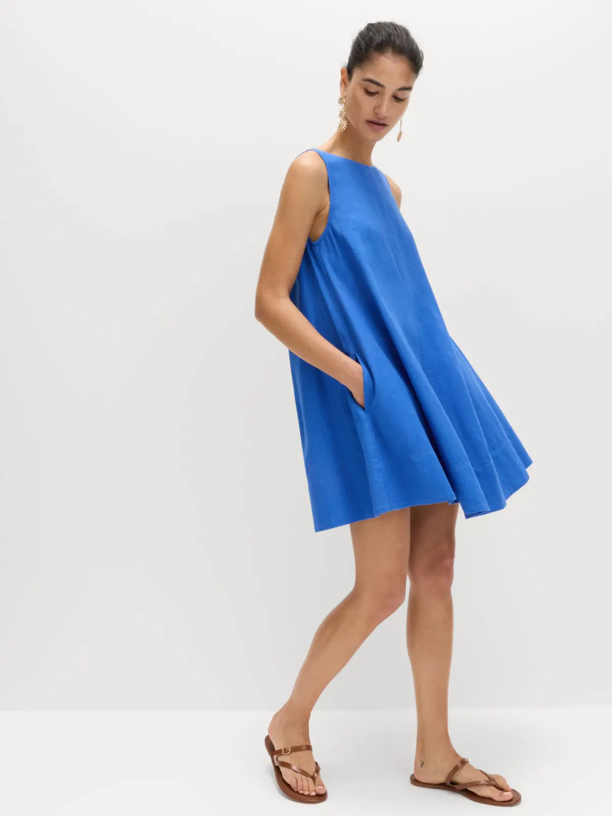 strapless open back dress Sweetheart Neck High Low Dark Blue Prom Dress, Dark Blue High Low Form –  jbydress main image 1