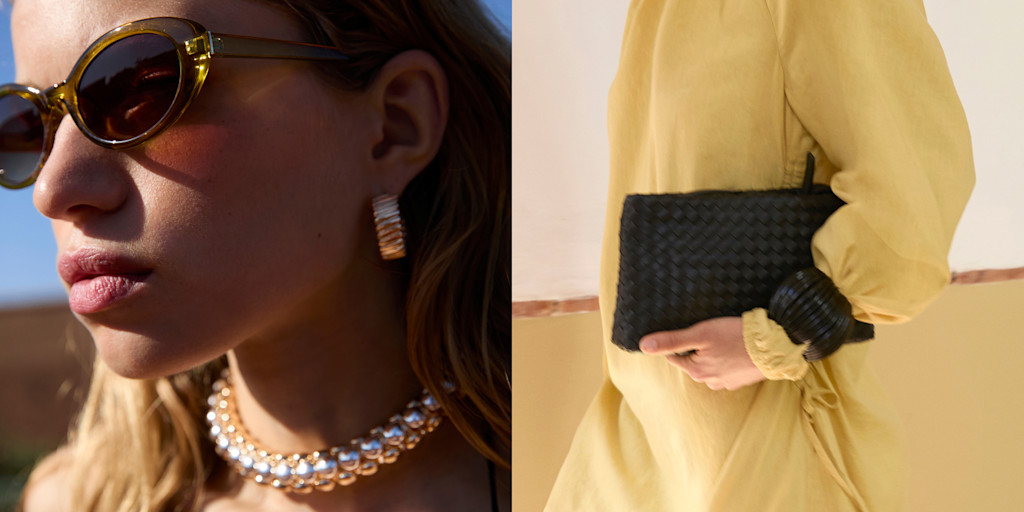 Women wearing Jewelry and handbags