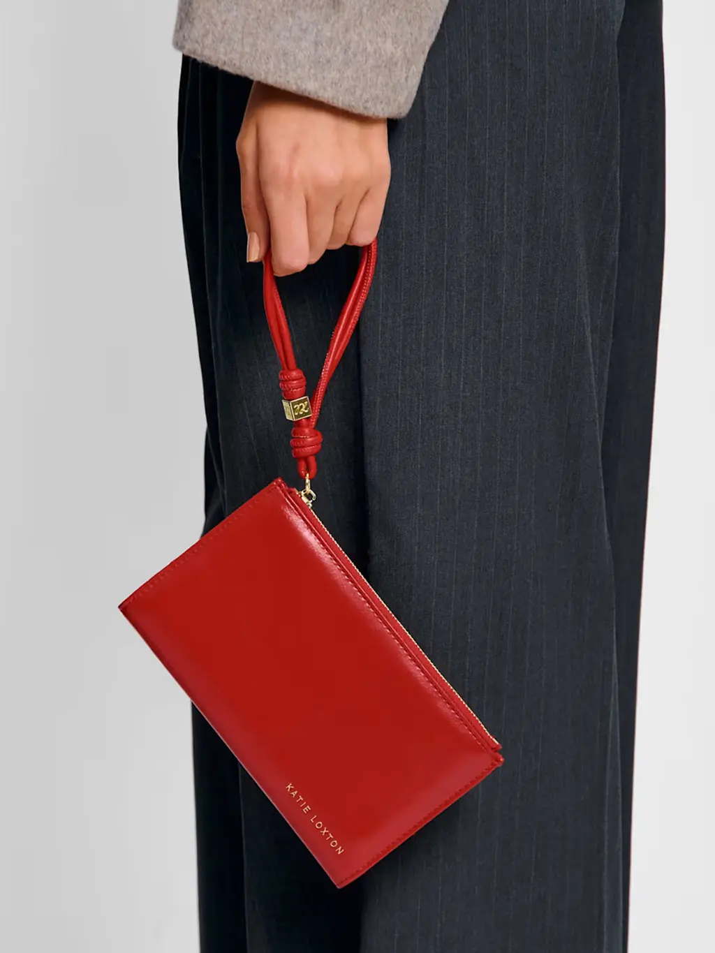 Woman holder red personalised Katie Loxton wallet