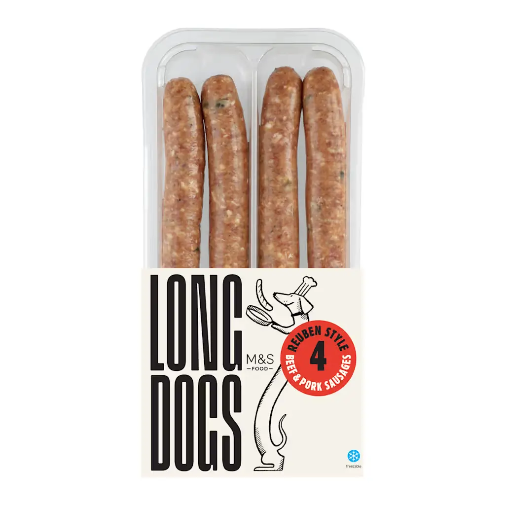 Reuben Style Long Dogs