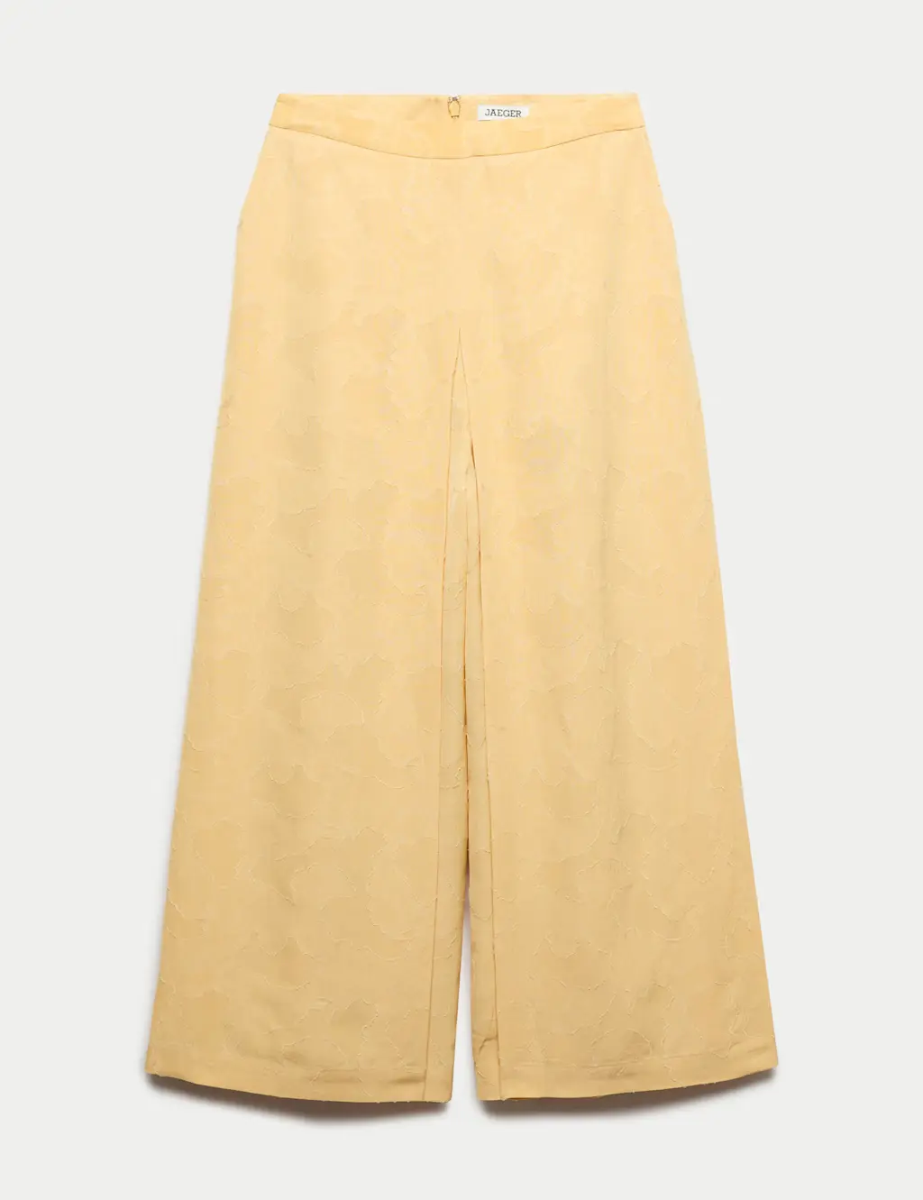 Floral Jacquard Wide Leg Culottes