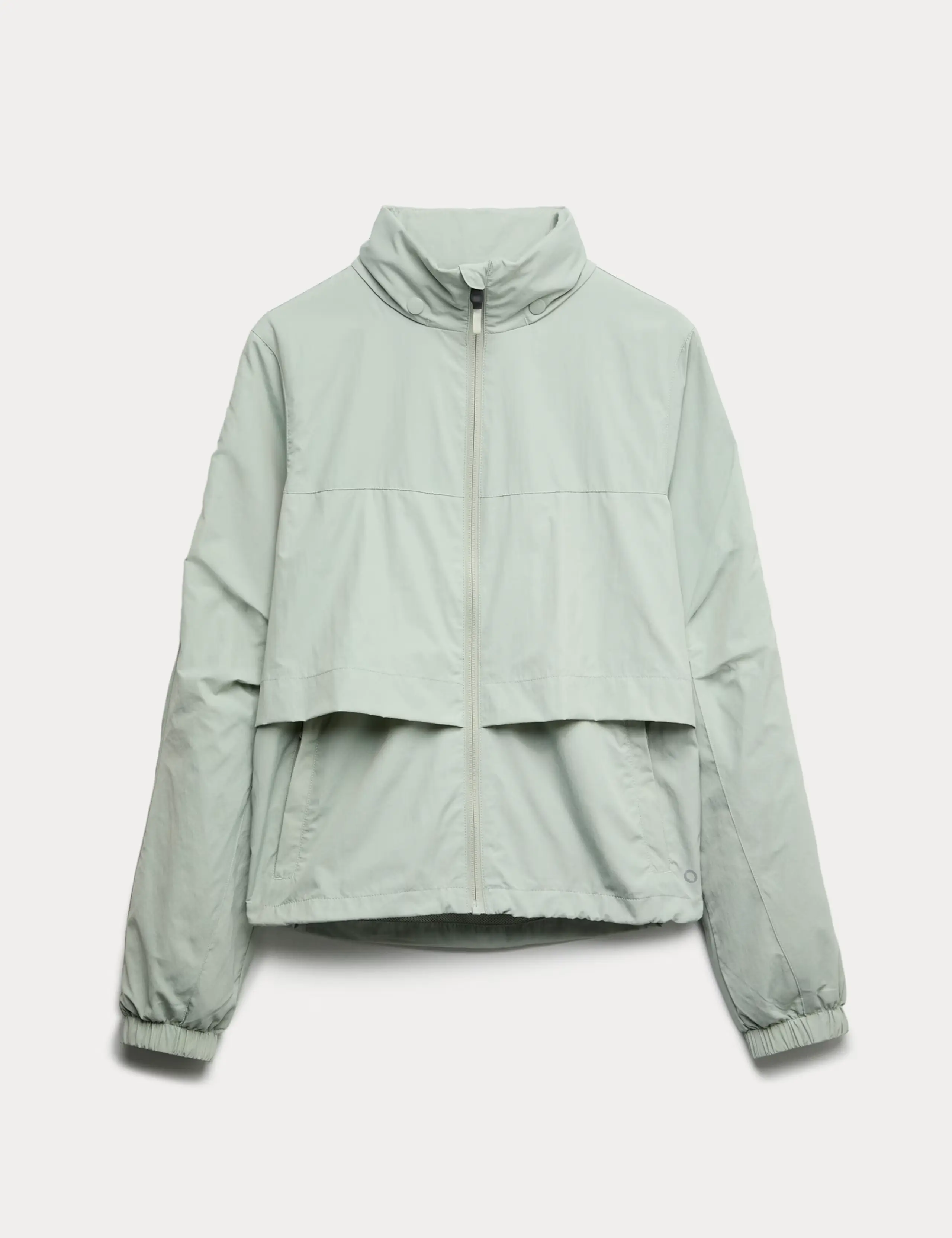Goodmove light green running jacket with Stormwear