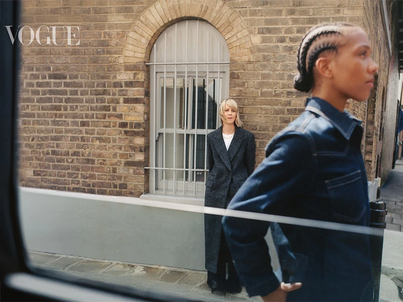 British Vogue editors Laura Ingham and Honey Sweet Elias wearing Autograph