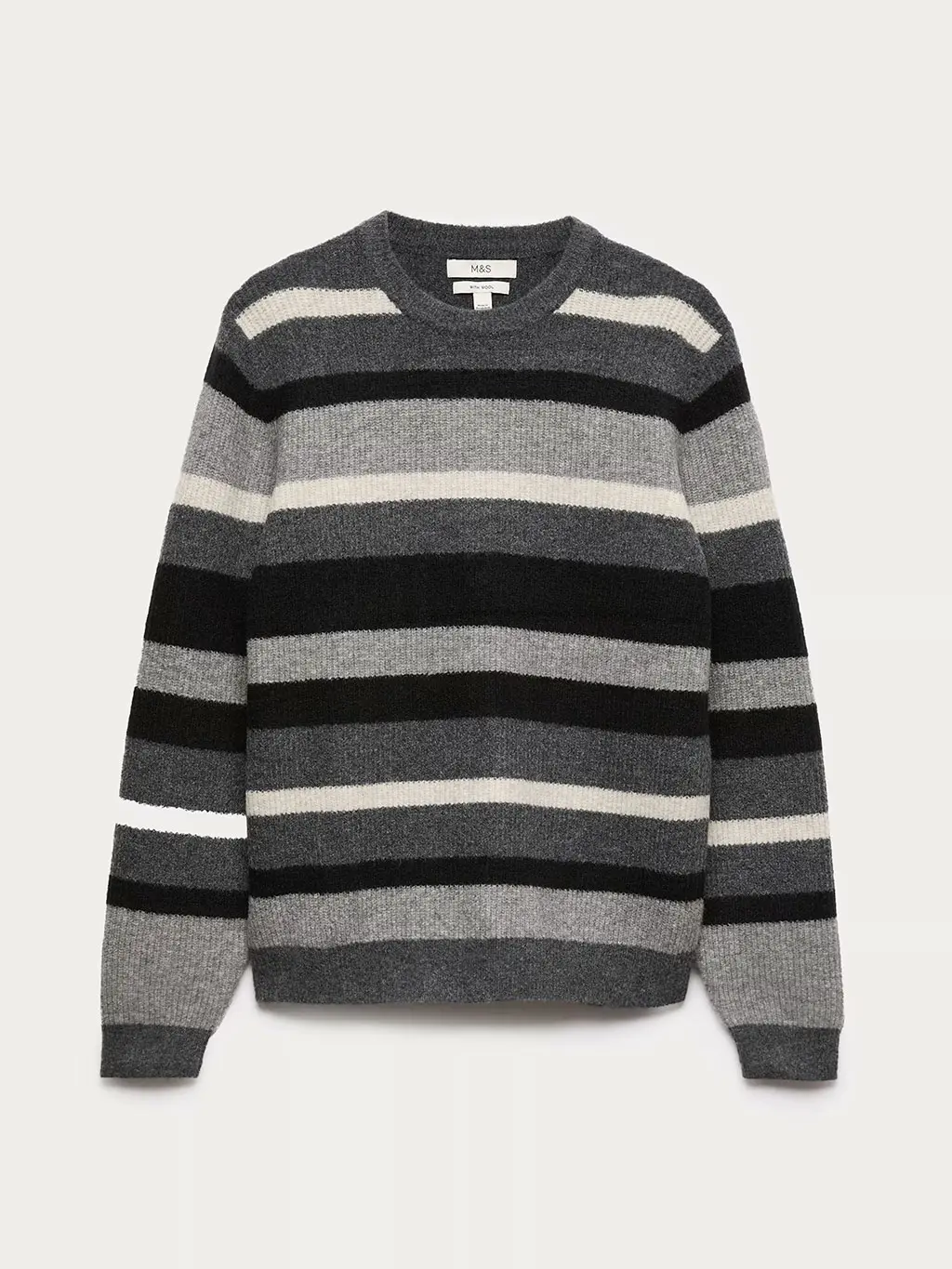 Grey striped jumper