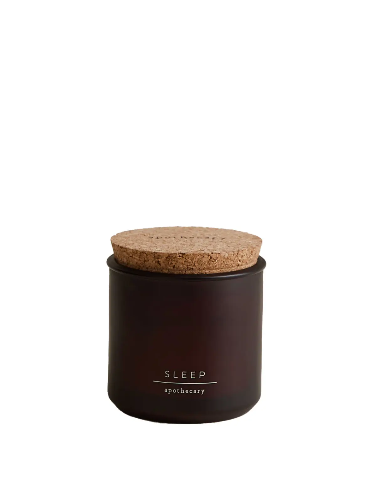 Dark brown candle with wooden lid