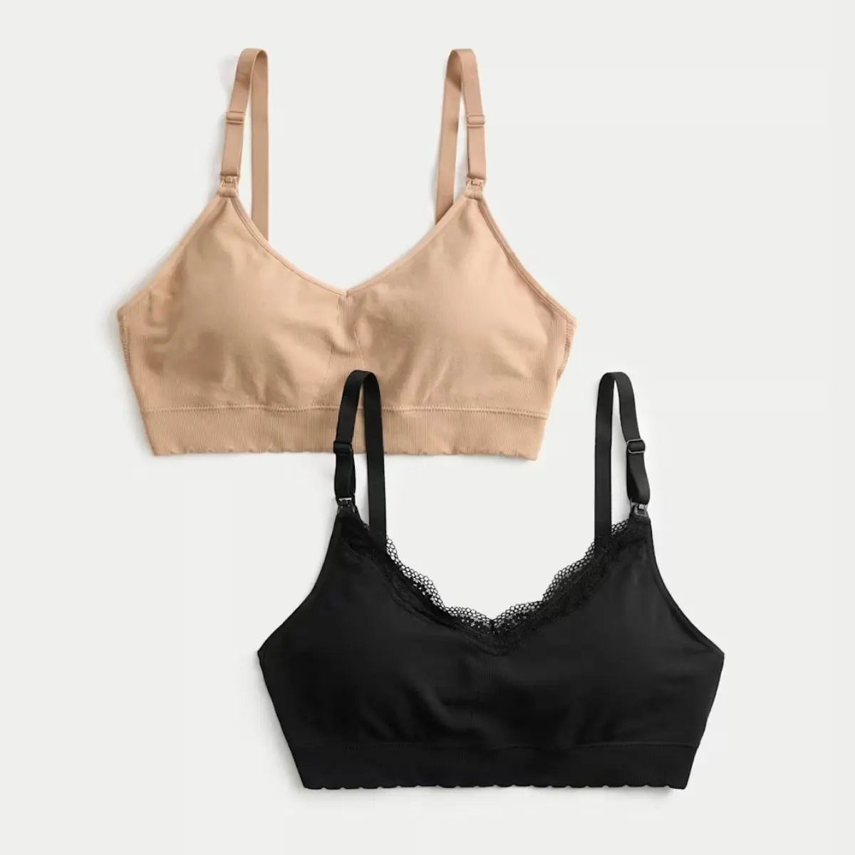 A two pack of seamless nursing bras by M&S
