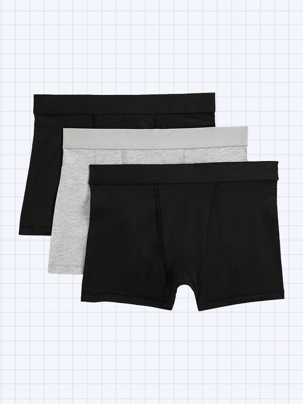 Three pairs of underwear