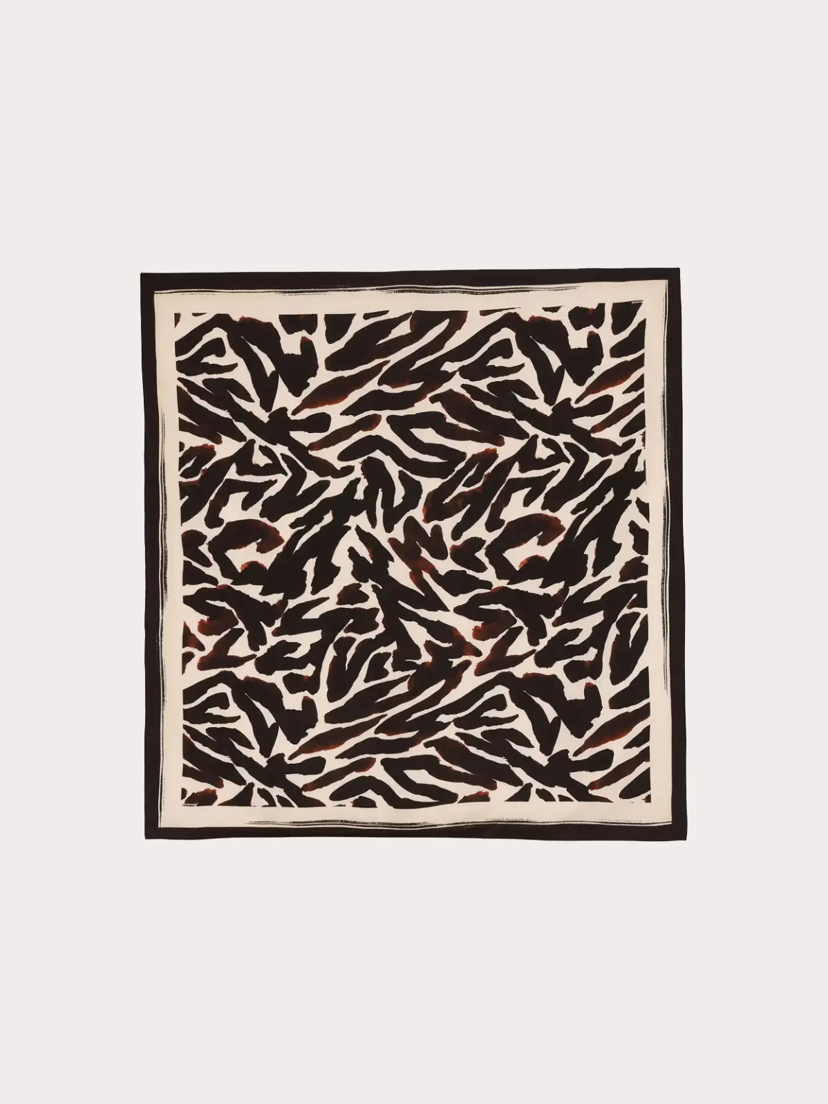 Animal print square scarf