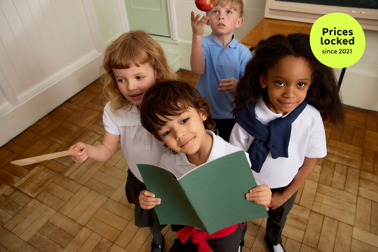 Group of children in school uniform