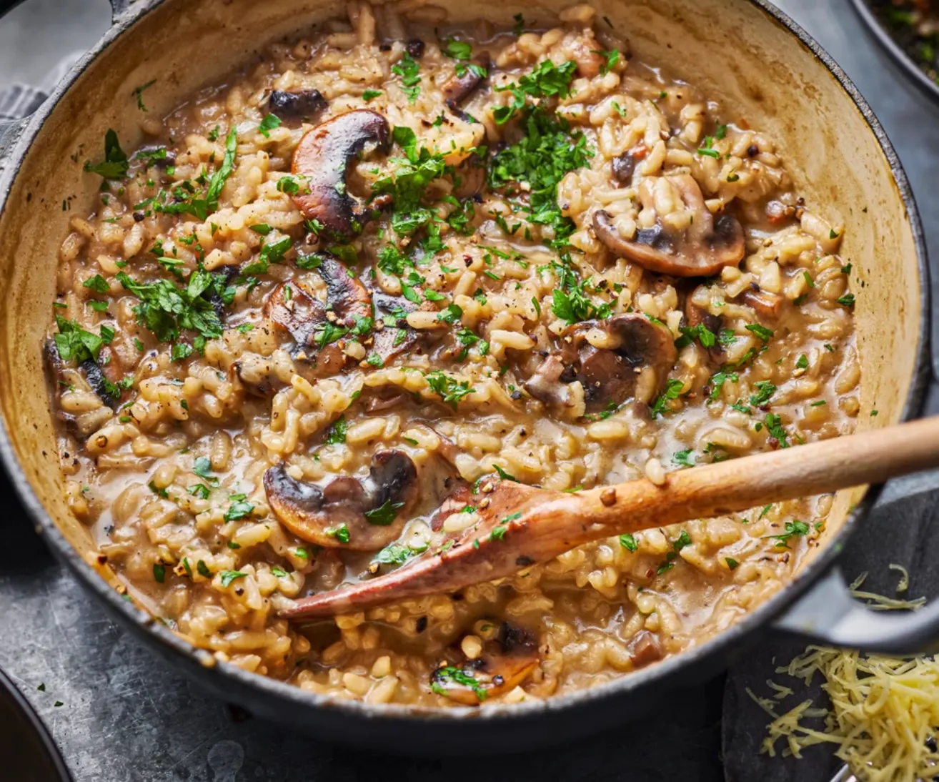 Mushroom risotto