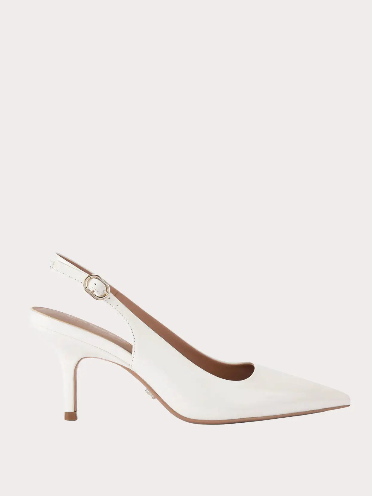 White pointed heel