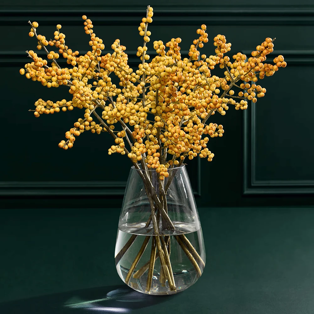 M&S Christmas yellow Ilex bouquet