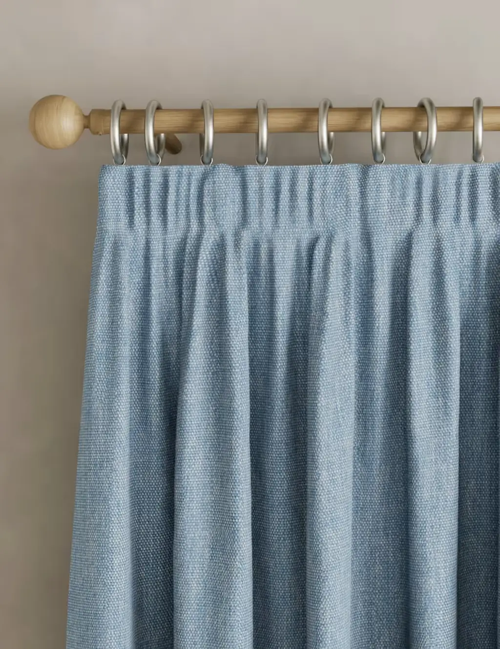 Blue curtains