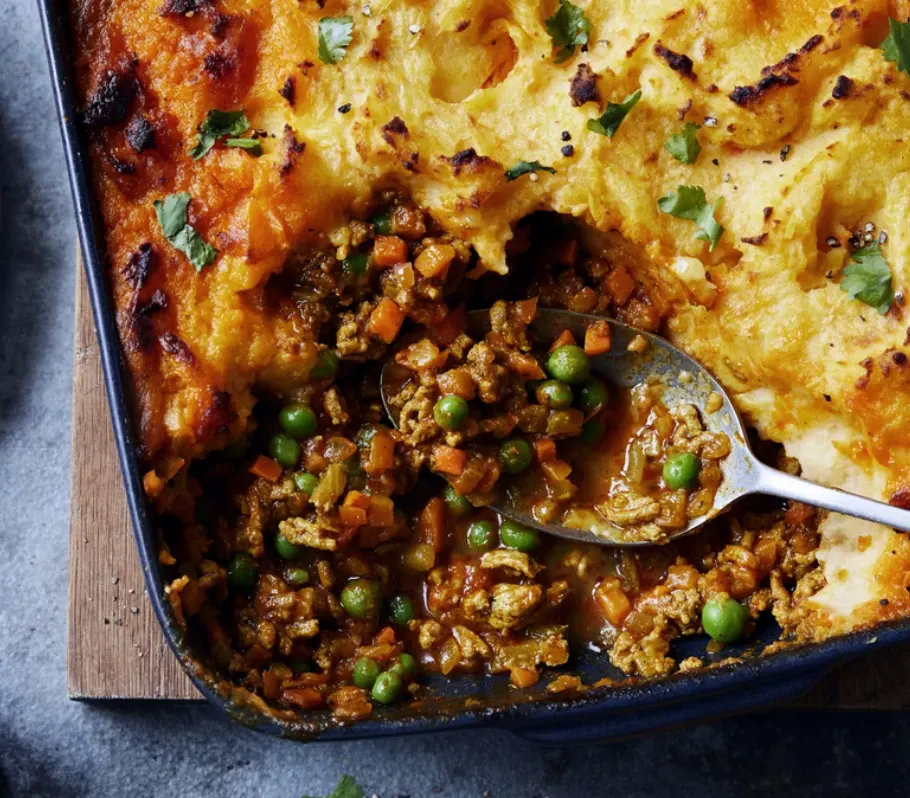 Lamb tikka shepherd's pie