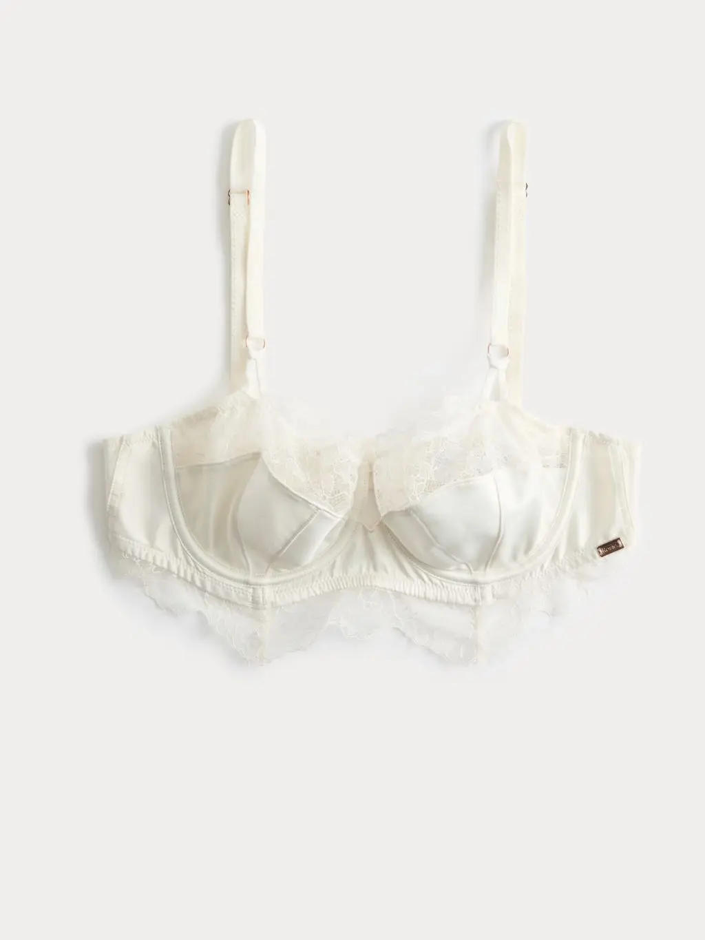Roise cream plunge bra