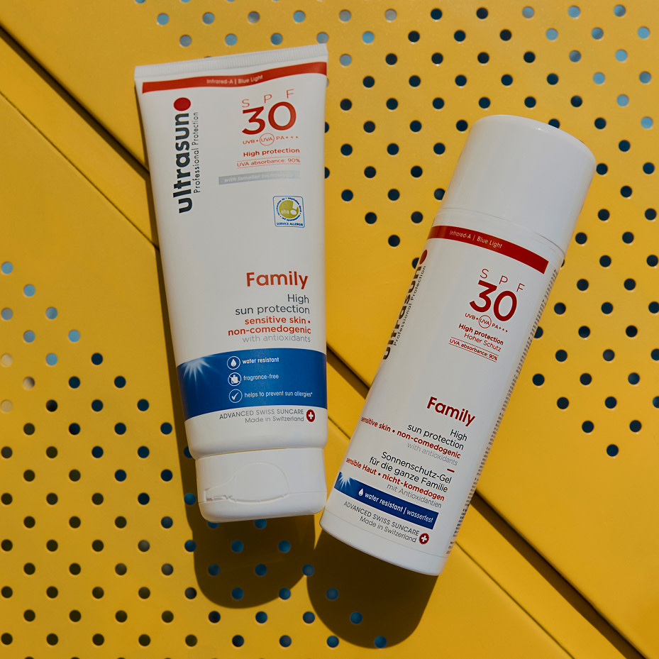 Selection of Sun cream products. Shop now
