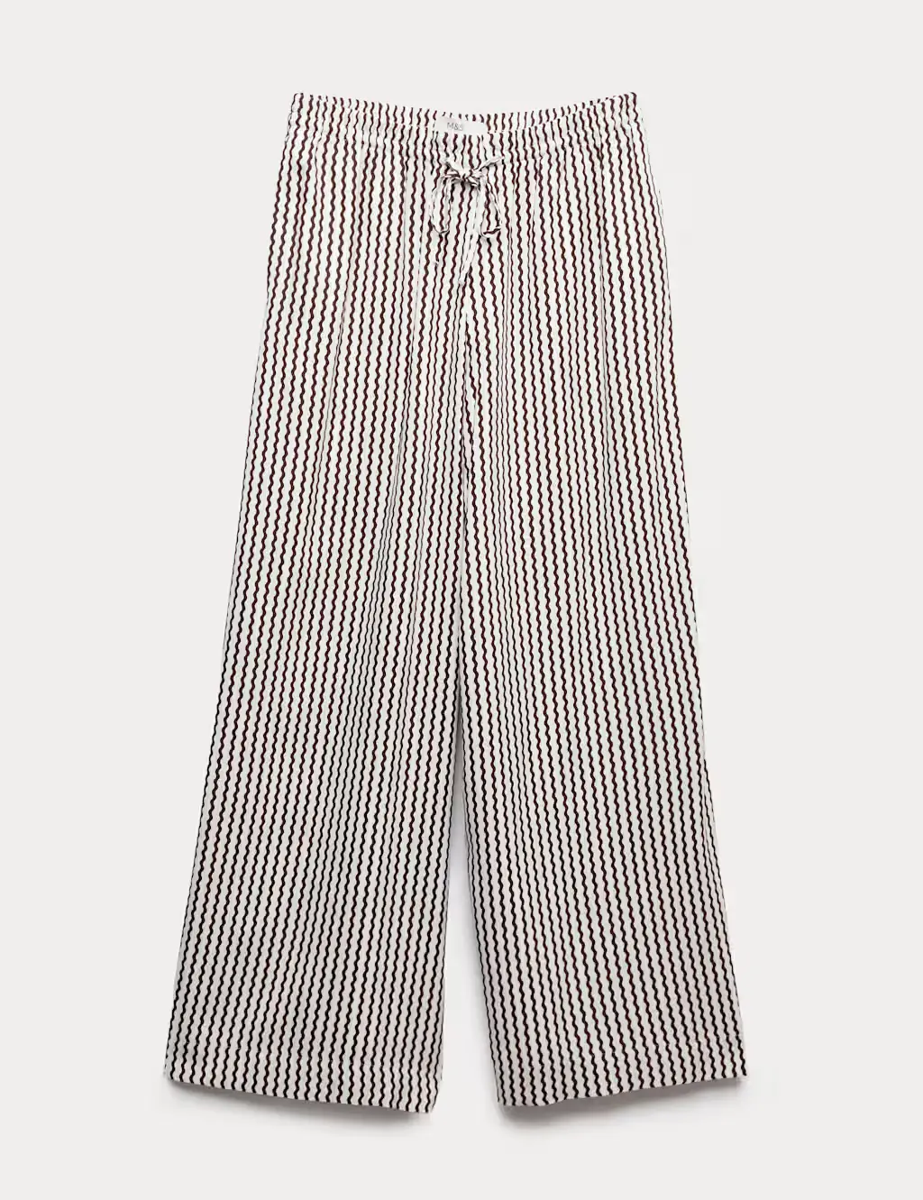 Black and white striped culottes