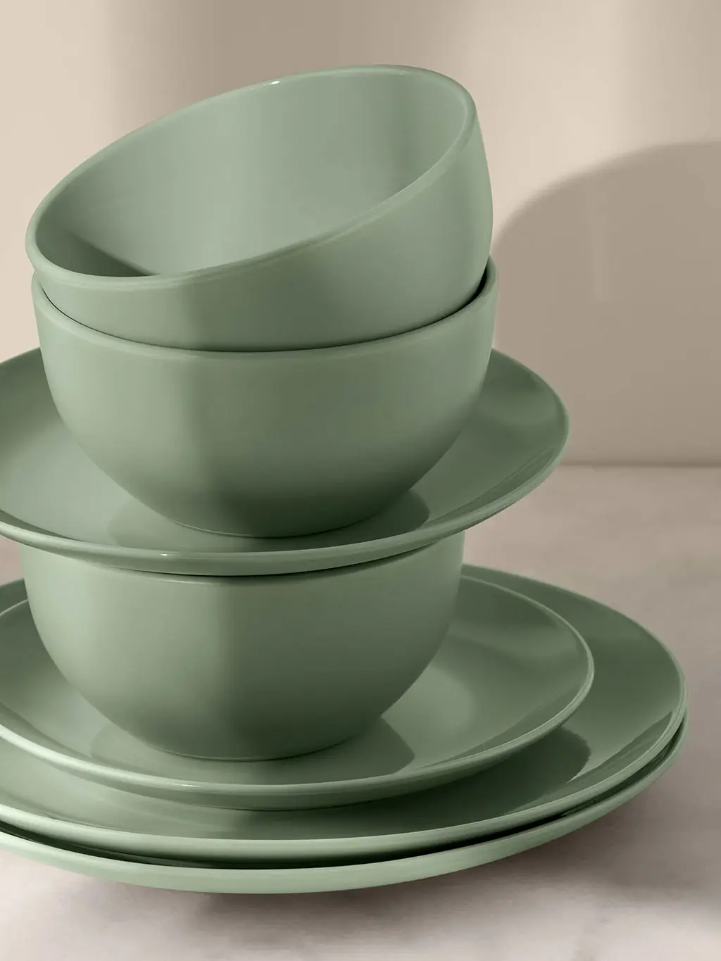 Green dinner set