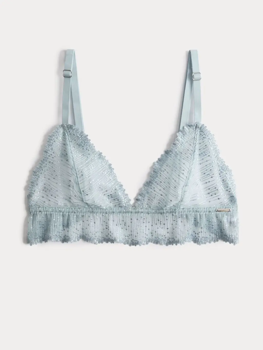 A pale blue Autograph bralette