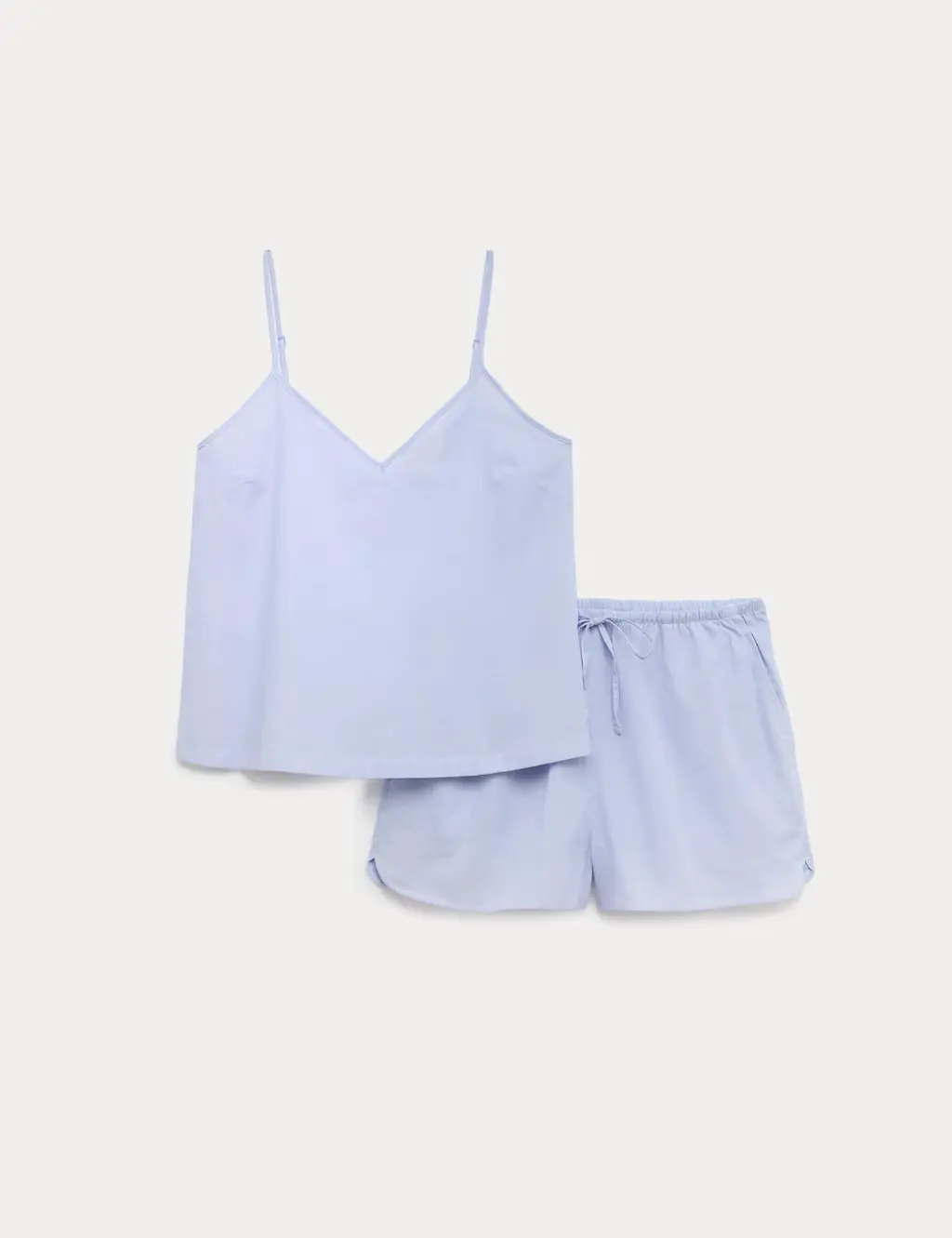 Blue cami and shorts set