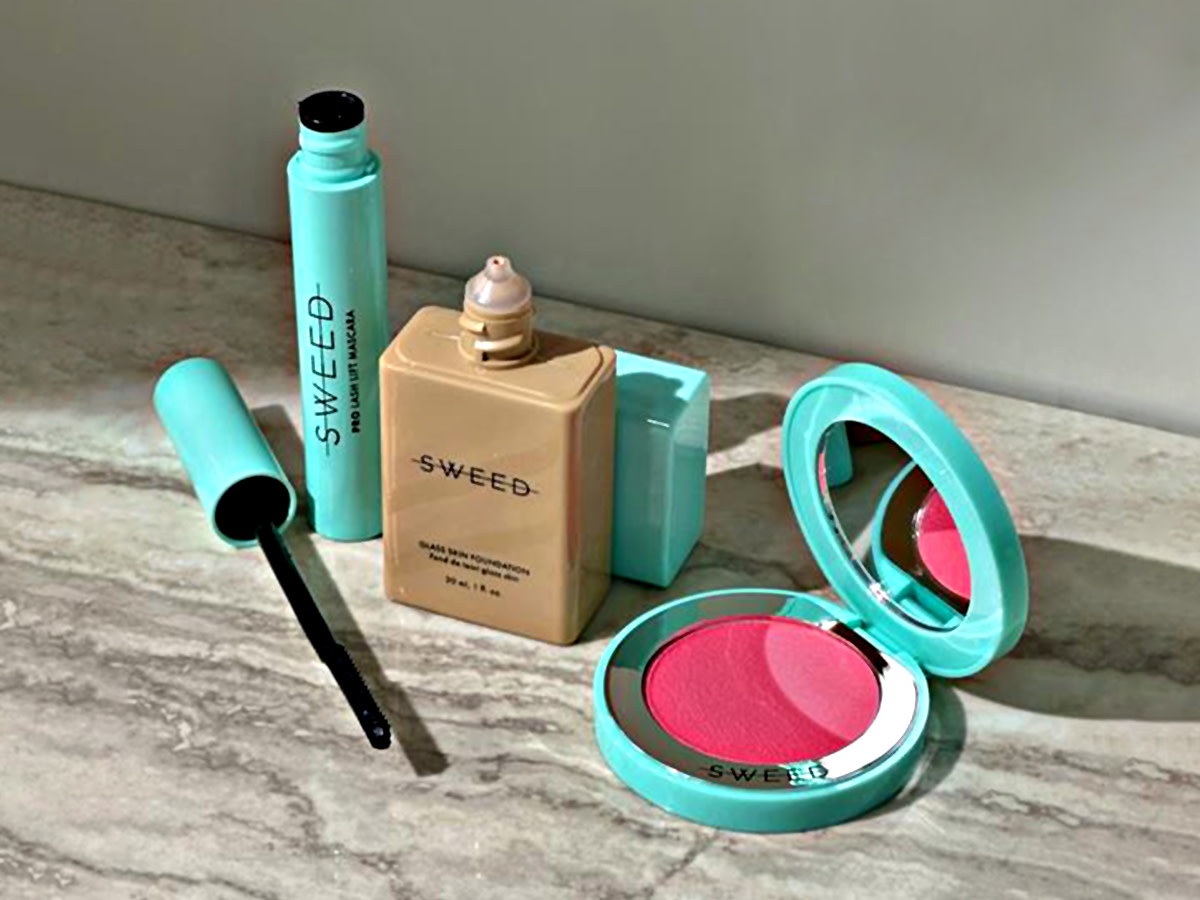 Selection of sweed beauty products. Shop now
