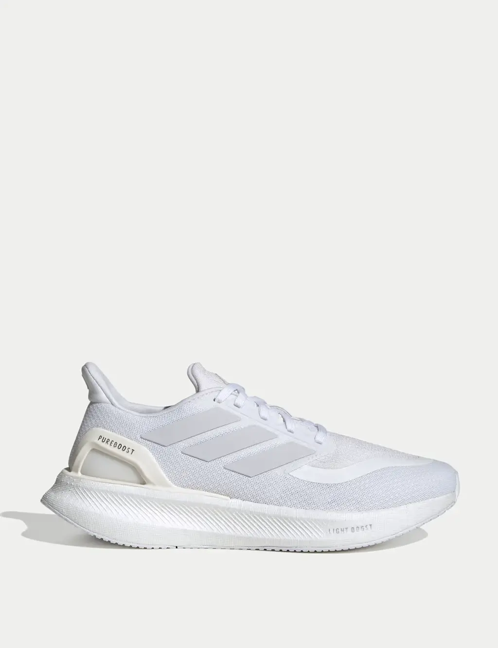 White Adidas Pureboost 5 Trainers