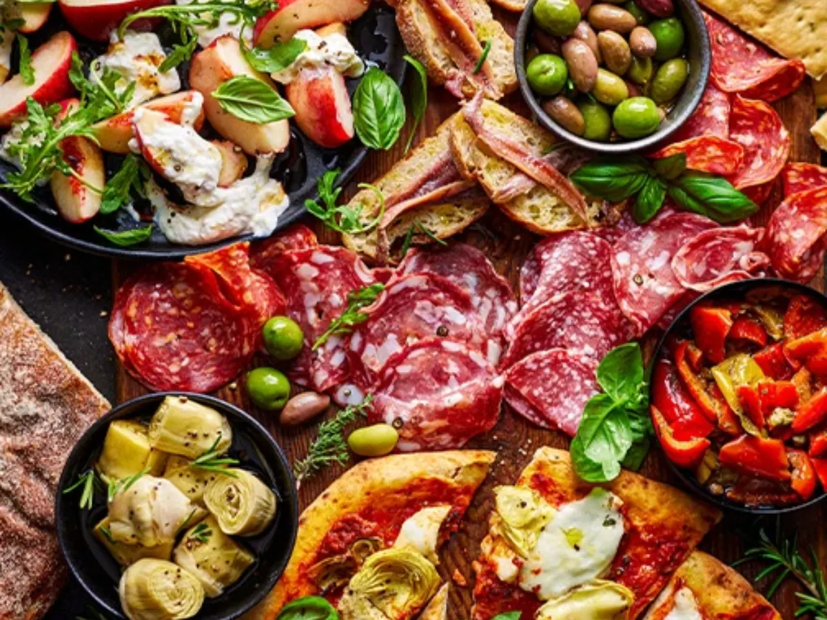 Grazing board loaded with M&S picky bits