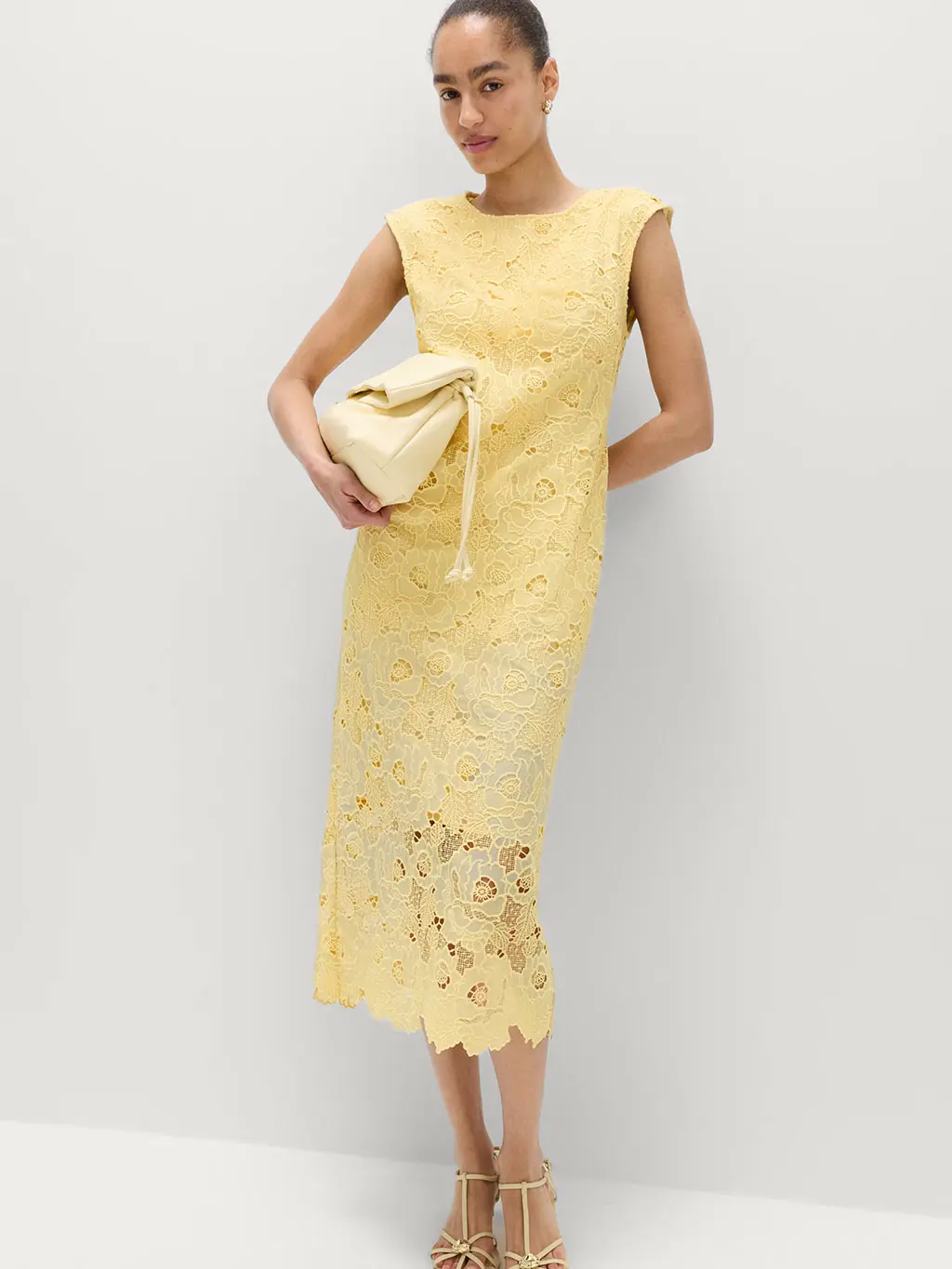 Woman in yellow dress
