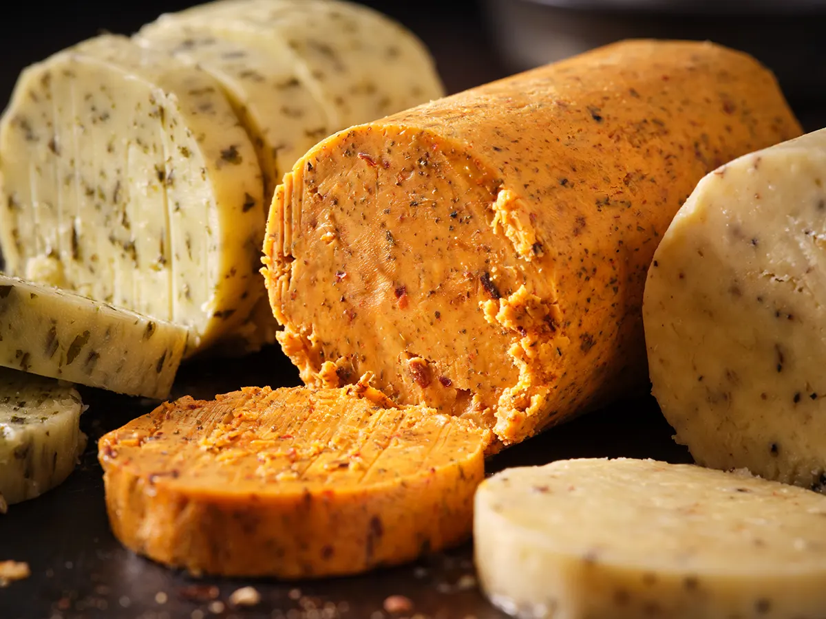 A selection of flavoured butters