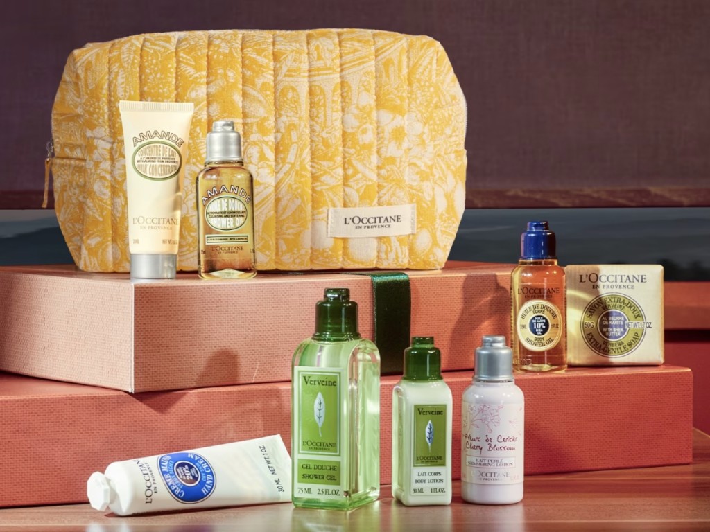 Selection of L’Occitane products. Shop now