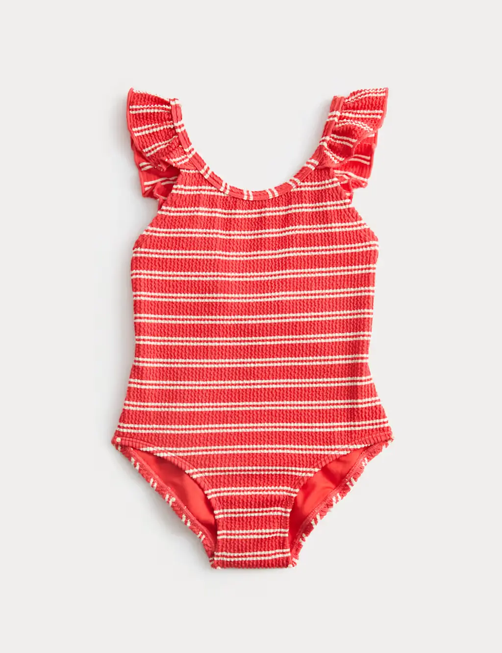 Striped Frill Swimsuit