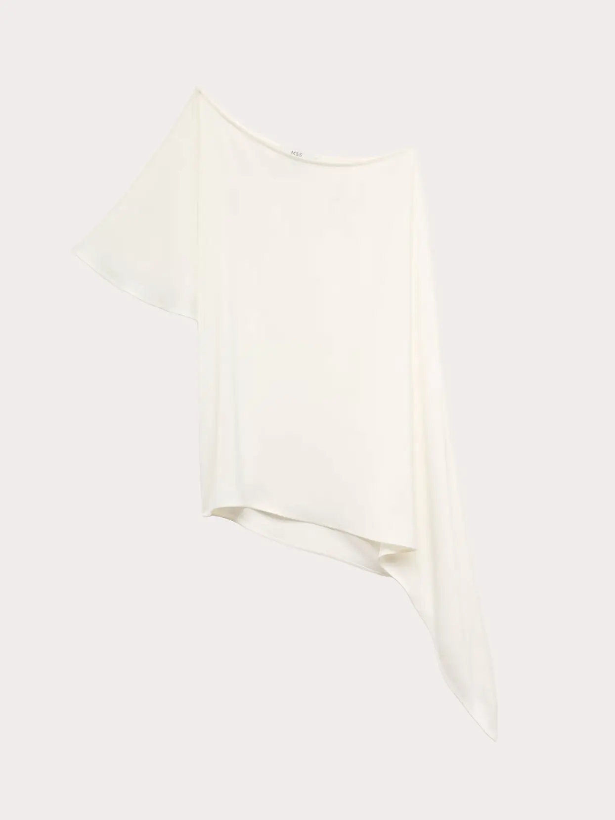 White asymmetrical top