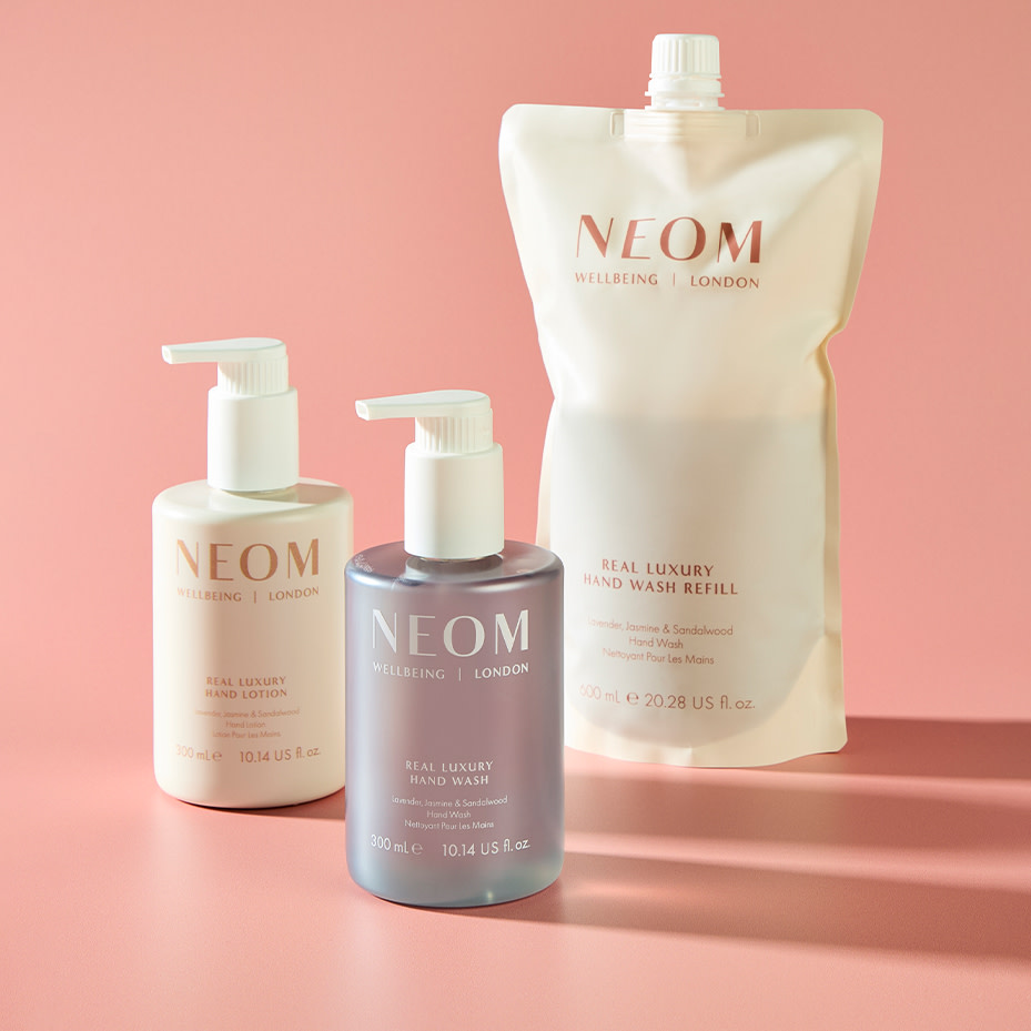 Selection of Bath & body products. Shop now