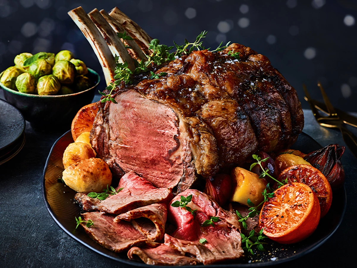 roast rib of beef