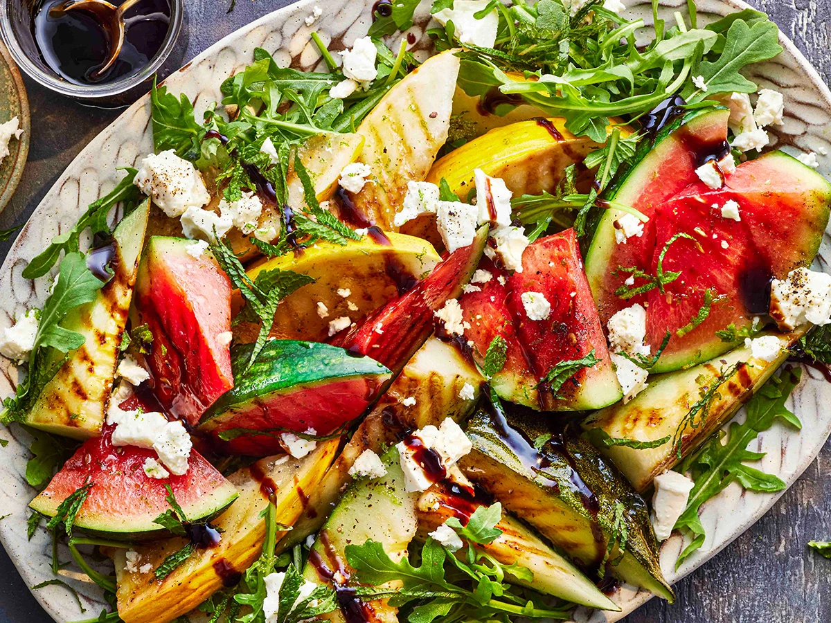 Watermelon and feta salad 