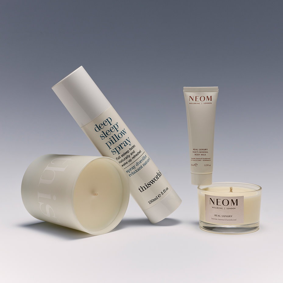 Assorted bath and body gifts