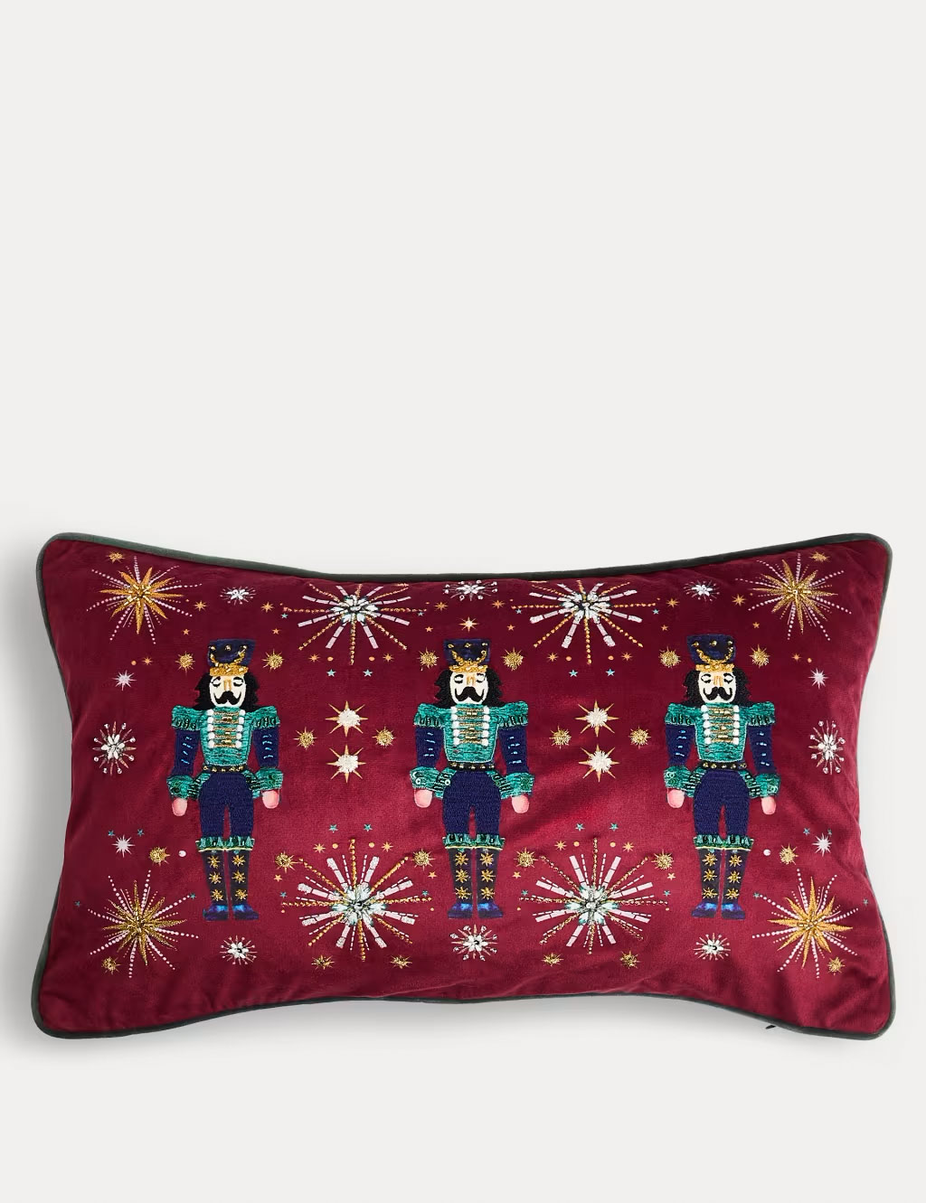 Velvet nutcracker bolster cushion